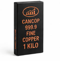 CANCOP 1 KG 999.9 Fine Copper Bar