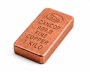 CANCOP 1 KG 999.9 Fine Copper Bar